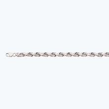 Load image into Gallery viewer, 14K 10MM WHITE GOLD SOLID DC ROPE 24" CHAIN NECKLACE (AVAILABLE IN LENGTHS 7" - 30")