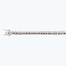 Load image into Gallery viewer, 10K 7MM WHITE GOLD SOLID MIAMI CUBAN 24" CHAIN NECKLACE (AVAILABLE IN LENGTHS 7" - 30")