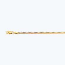 Load image into Gallery viewer, 10K 2MM YELLOW GOLD SOLID CURB 24" CHAIN NECKLACE (AVAILABLE IN LENGTHS 7" - 30")