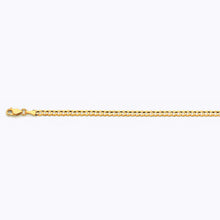 Load image into Gallery viewer, 14K 3.5MM YELLOW GOLD SOLID CURB 24" CHAIN NECKLACE (AVAILABLE IN LENGTHS 7" - 30")
