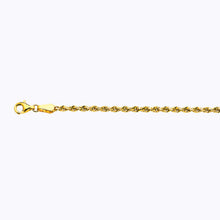 Load image into Gallery viewer, 18K 2.5MM YELLOW GOLD SOLID DC ROPE 24" CHAIN NECKLACE (AVAILABLE IN LENGTHS 7" - 30")