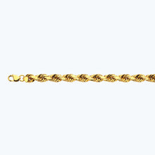Load image into Gallery viewer, 10K 12MM YELLOW GOLD SOLID DC ROPE 24" CHAIN NECKLACE (AVAILABLE IN LENGTHS 7" - 30")