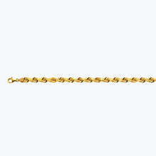 Load image into Gallery viewer, 18K 7MM YELLOW GOLD SOLID DC ROPE 24" CHAIN NECKLACE (AVAILABLE IN LENGTHS 7" - 30")