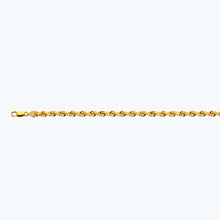 Load image into Gallery viewer, 10K 6MM YELLOW GOLD SOLID DC ROPE 24" CHAIN NECKLACE (AVAILABLE IN LENGTHS 7" - 30")