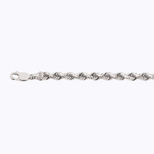 Load image into Gallery viewer, 14K 5MM WHITE GOLD SOLID DC ROPE 24" CHAIN NECKLACE (AVAILABLE IN LENGTHS 7" - 30")