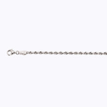 Load image into Gallery viewer, 14K 2.5MM WHITE GOLD SOLID DC ROPE 24" CHAIN NECKLACE (AVAILABLE IN LENGTHS 7" - 30")