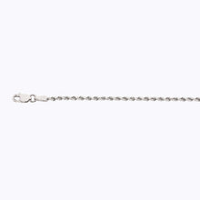 Load image into Gallery viewer, 10K 2MM WHITE GOLD SOLID DC ROPE 24" CHAIN NECKLACE (AVAILABLE IN LENGTHS 7" - 30")