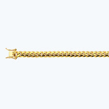 Load image into Gallery viewer, 18K 7MM YELLOW GOLD SOLID MIAMI CUBAN 24" CHAIN NECKLACE (AVAILABLE IN LENGTHS 7" - 30")