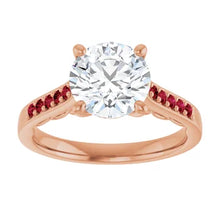 Load image into Gallery viewer, Crimson Pave Engagement Ring