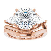 Load image into Gallery viewer, Golden Trio Solitaire Ring