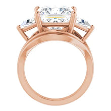 Load image into Gallery viewer, Golden Trio Solitaire Ring