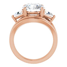 Load image into Gallery viewer, Golden Trio Solitaire Ring