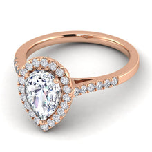 Load image into Gallery viewer, Celestial Halo Engagement Ring