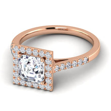 Load image into Gallery viewer, Celestial Halo Engagement Ring