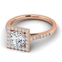 Load image into Gallery viewer, Celestial Halo Engagement Ring