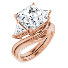 Load image into Gallery viewer, Golden Trio Solitaire Ring