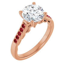 Load image into Gallery viewer, Crimson Pave Engagement Ring