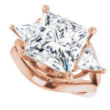 Load image into Gallery viewer, Golden Trio Solitaire Ring