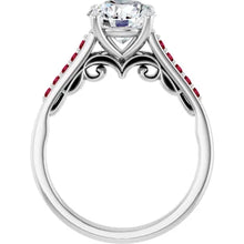 Load image into Gallery viewer, Crimson Pave Engagement Ring