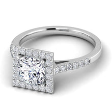 Load image into Gallery viewer, Celestial Halo Engagement Ring