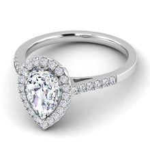 Load image into Gallery viewer, Celestial Halo Engagement Ring