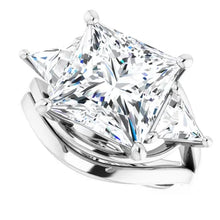 Load image into Gallery viewer, Golden Trio Solitaire Ring