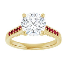 Load image into Gallery viewer, Crimson Pave Engagement Ring