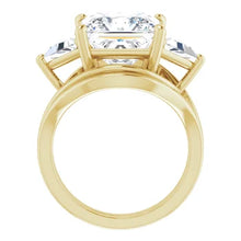 Load image into Gallery viewer, Golden Trio Solitaire Ring