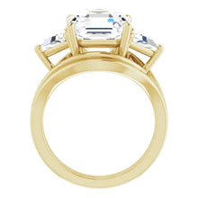 Load image into Gallery viewer, Golden Trio Solitaire Ring
