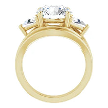 Load image into Gallery viewer, Golden Trio Solitaire Ring