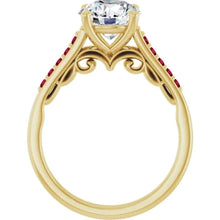 Load image into Gallery viewer, Crimson Pave Engagement Ring