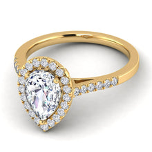 Load image into Gallery viewer, Celestial Halo Engagement Ring