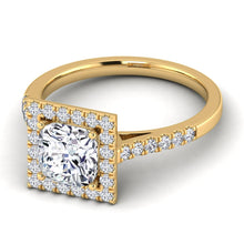 Load image into Gallery viewer, Celestial Halo Engagement Ring