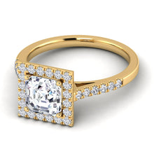Load image into Gallery viewer, Celestial Halo Engagement Ring