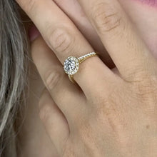 Load image into Gallery viewer, Celestial Halo Engagement Ring