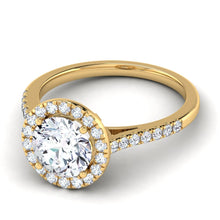 Load image into Gallery viewer, Celestial Halo Engagement Ring