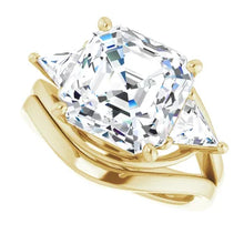 Load image into Gallery viewer, Golden Trio Solitaire Ring