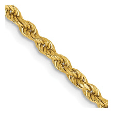 Load image into Gallery viewer, 14k 2.25mm D/C Rope with Lobster Clasp Chain

