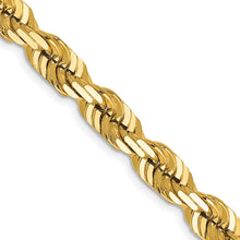 Load image into Gallery viewer, 14K 6.5mm  D/C Rope with Fancy Lobster Clasp Chain
