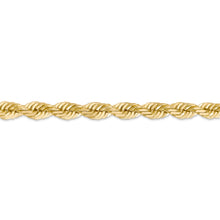 Load image into Gallery viewer, 14K 7mm  D/C Rope with Fancy Lobster Clasp Chain
