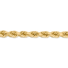Load image into Gallery viewer, 14K 8mm  D/C Rope with Fancy Lobster Clasp Chain
