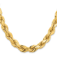 Load image into Gallery viewer, 14K 12mm  D/C Rope with Fancy Lobster Clasp Chain

