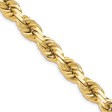 Load image into Gallery viewer, 14K 12mm  D/C Rope with Fancy Lobster Clasp Chain
