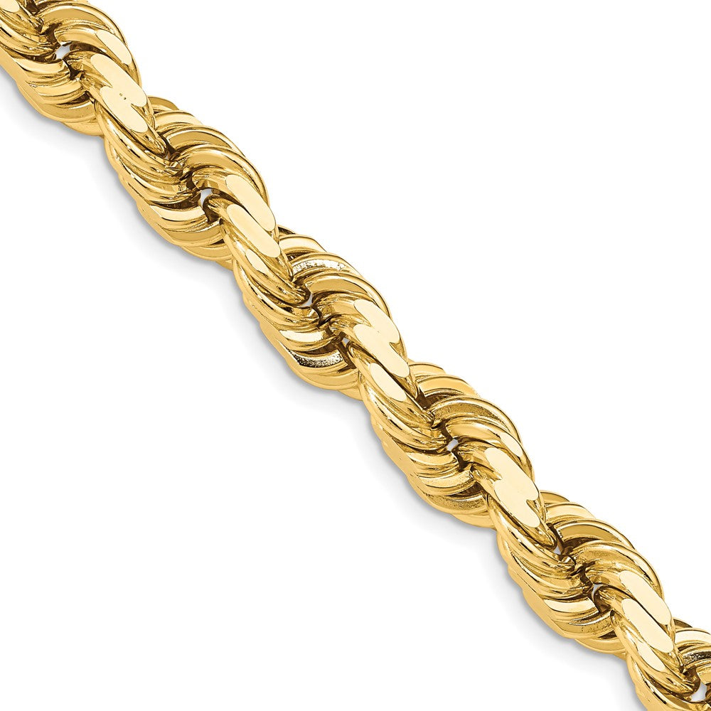 14K 12mm  D/C Rope with Fancy Lobster Clasp Chain