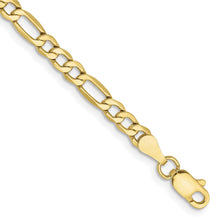 Load image into Gallery viewer, 10k 3.5mm Semi-Solid Figaro Chain

