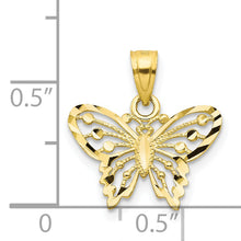 Load image into Gallery viewer, 10k Diamond-Cut Butterfly Charm
