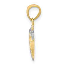 Load image into Gallery viewer, 10K w/Rhodium Small Dolphin Charm
