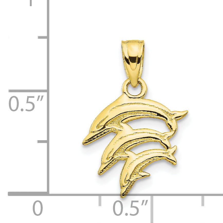 10k Dolphin Charm