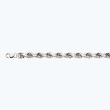 Load image into Gallery viewer, 14K 12MM WHITE GOLD SOLID DC ROPE 24&quot; CHAIN NECKLACE (AVAILABLE IN LENGTHS 7&quot; - 30&quot;)
