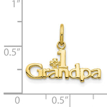 Load image into Gallery viewer, 10K &num;1 GRANDPA Charm
